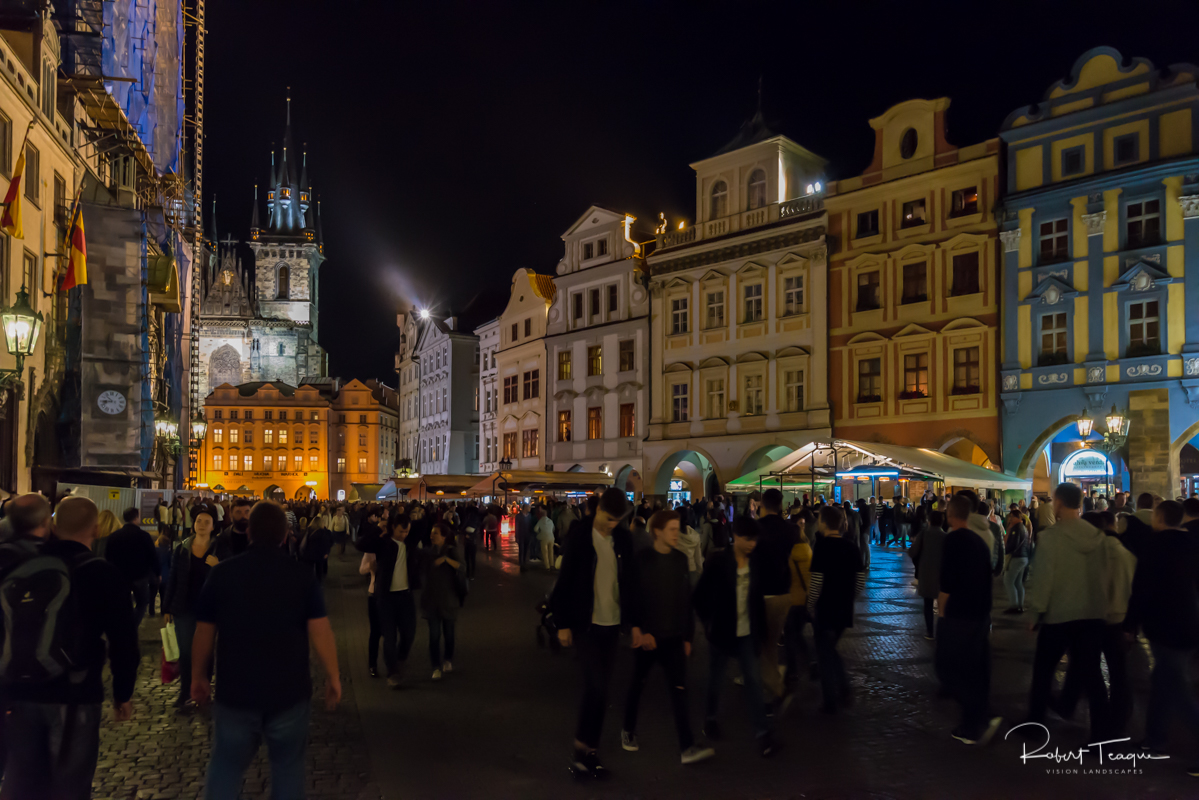 Old Town Square at Night