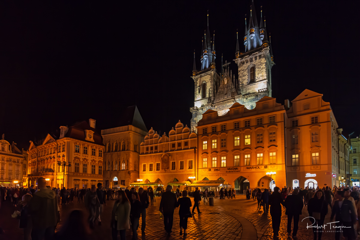 Fairy Tale Týn Cathedral after Dark