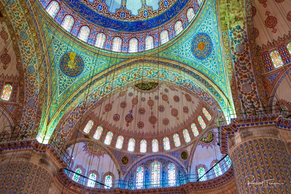 Ceiling Detail in Sultan Ahmet Mosque (Blue Mosque)