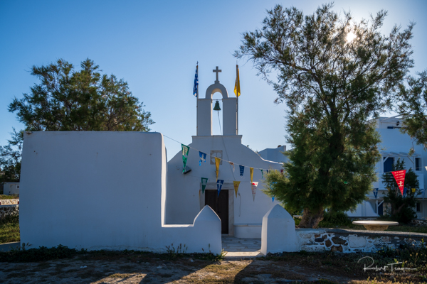 Church at St George Beach in Naxos