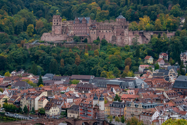 Heidelberg Castle from Philosophers' Way