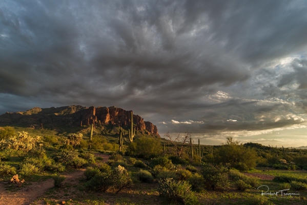 Storm Clouds over Superstition Mountains