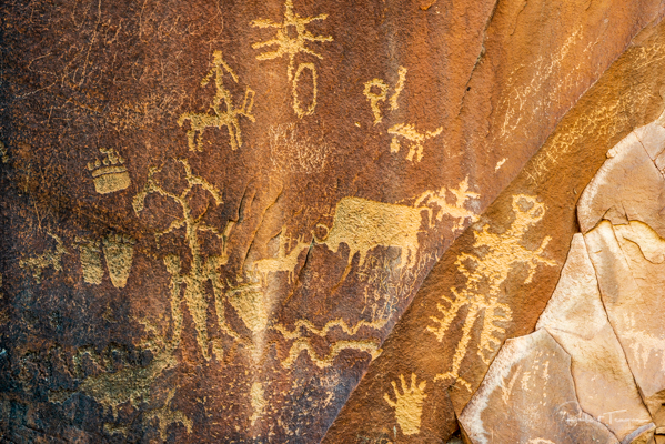 Petroglyphs at Newspaper Rock State Park