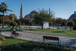 Relaxing in Sultanahmet Square